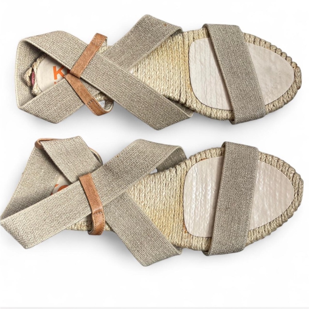 KORS Michael Kors Tan Espadrille Sandals